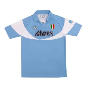 Jalkapallo Peliasut SSC Napoli 1990-91 Retro Koti Pelipaita Lyhythihainen